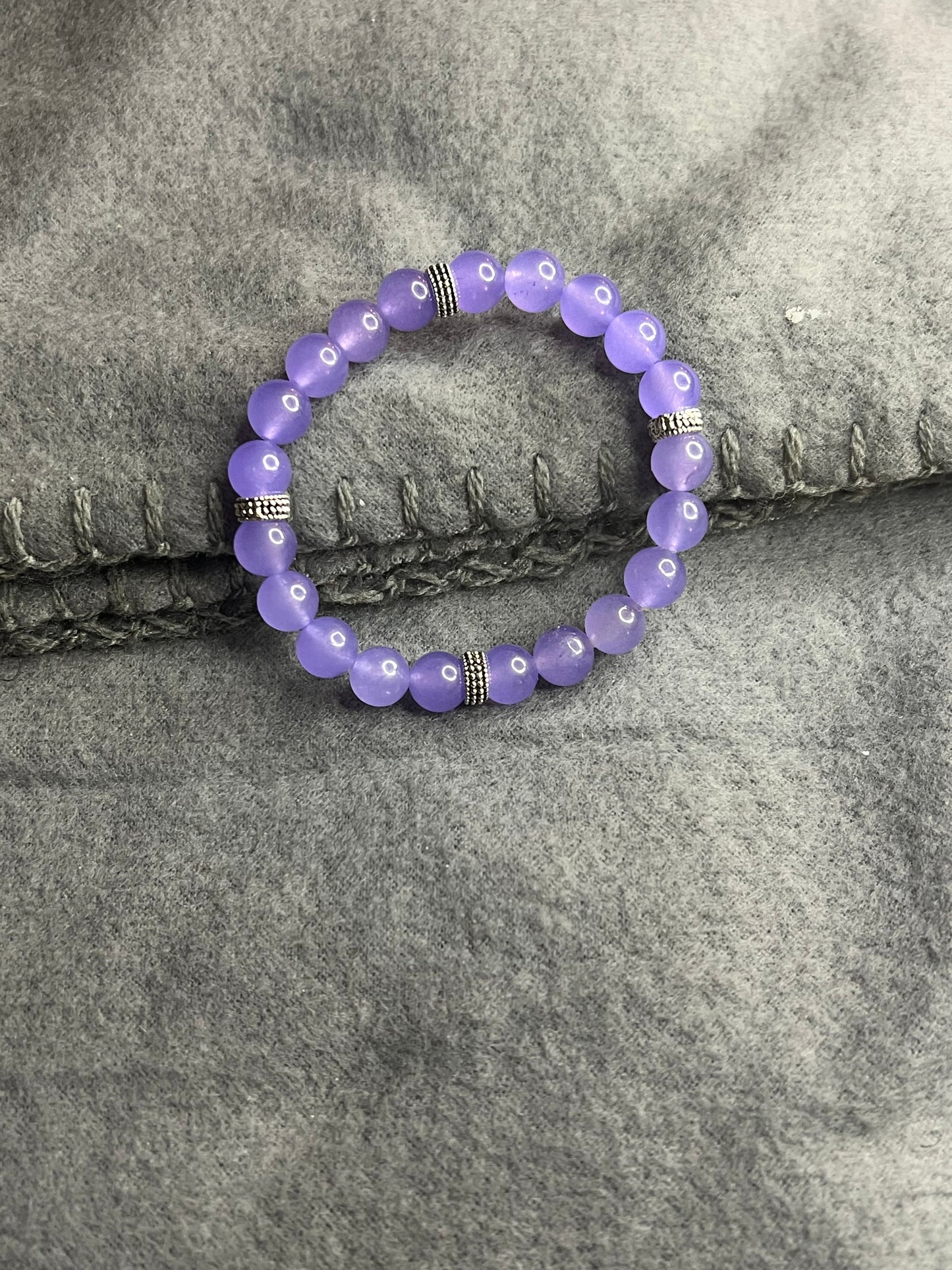 Dyed Purple Quartz Bracelet