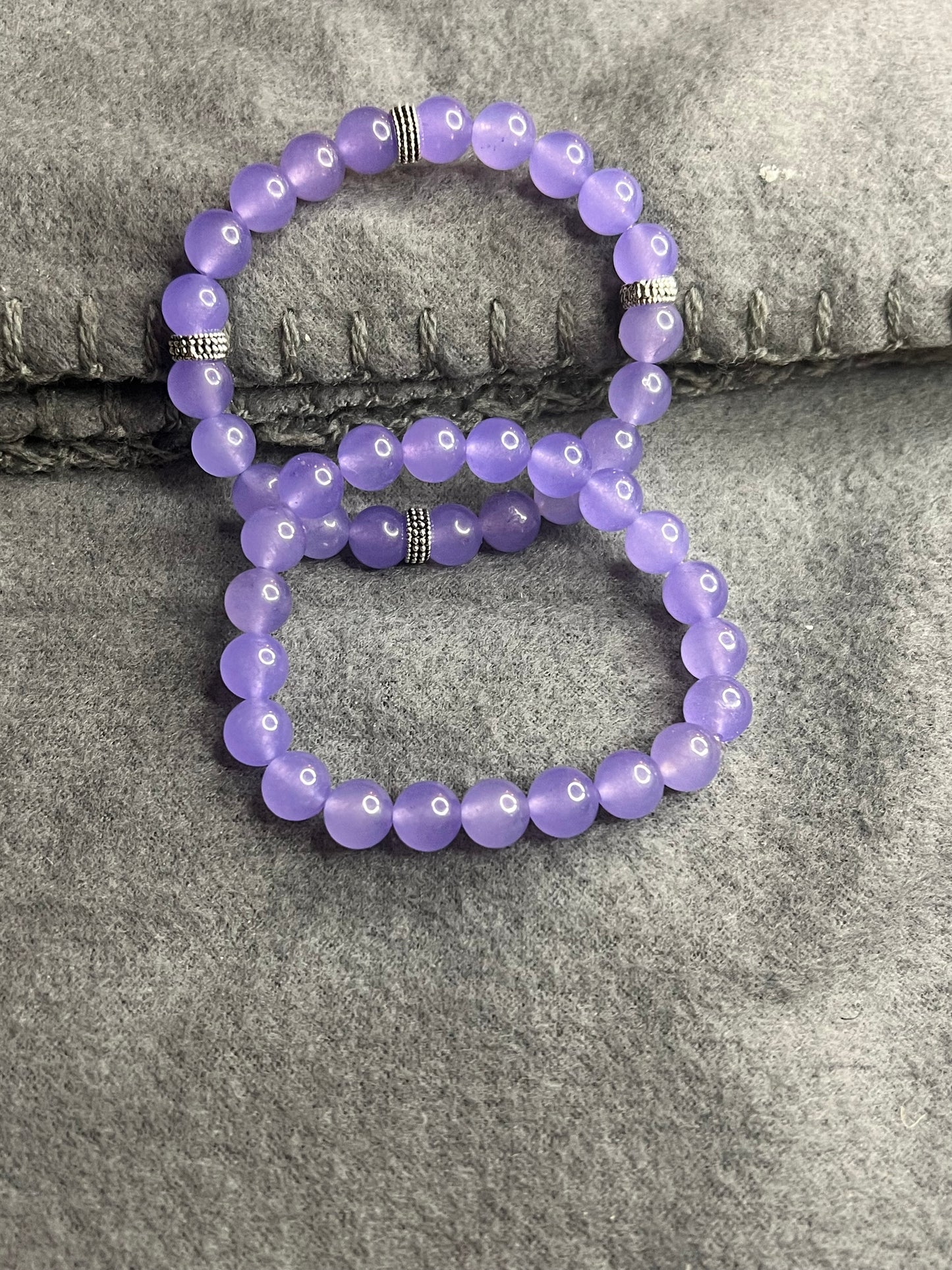 Dyed Purple Quartz Bracelet