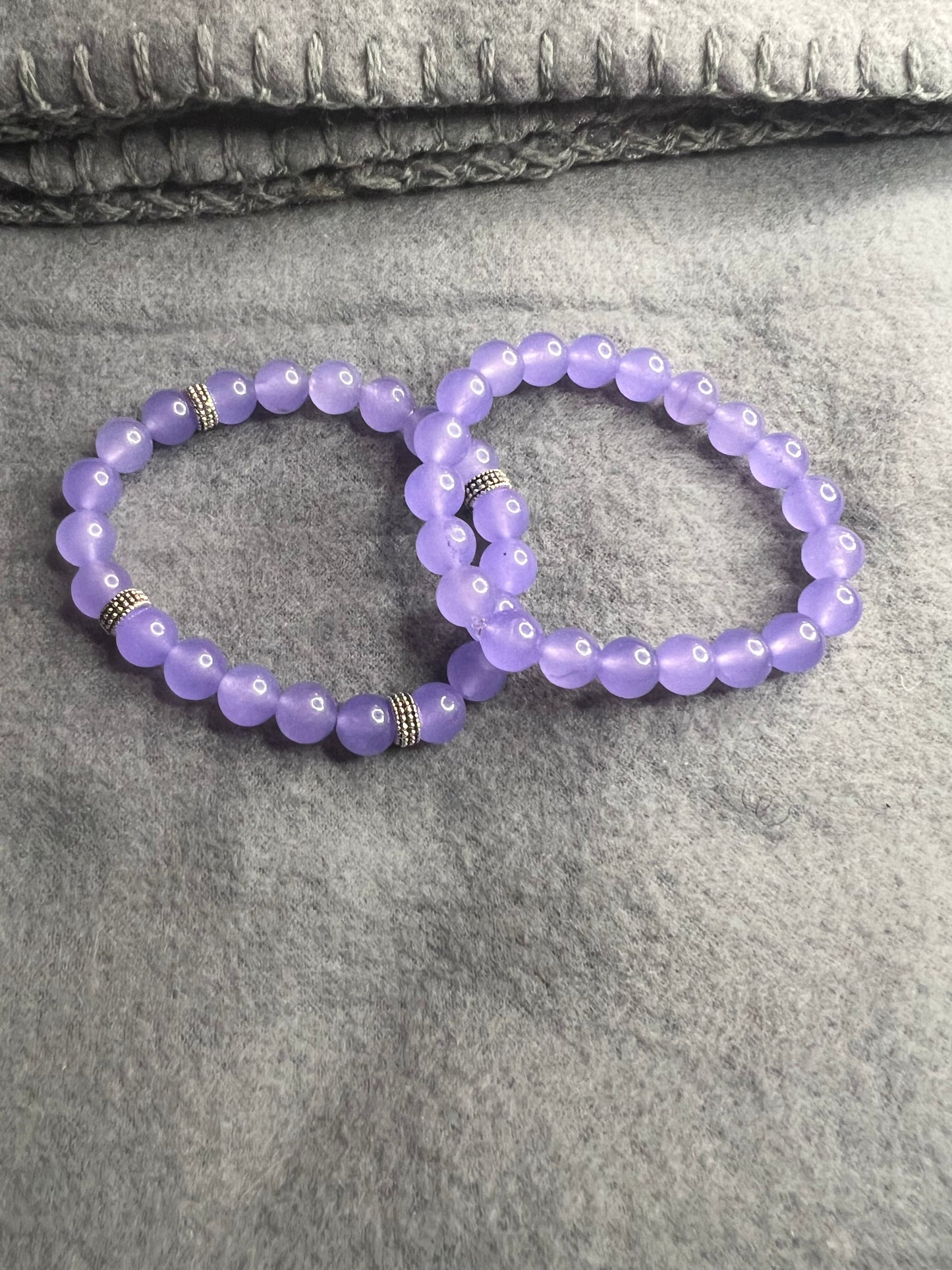 Dyed Purple Quartz Bracelet