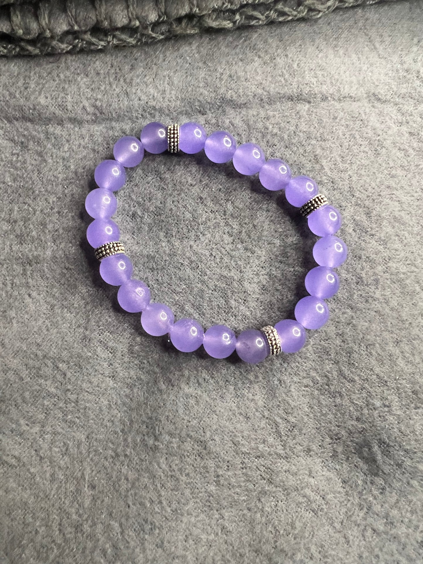 Dyed Purple Quartz Bracelet