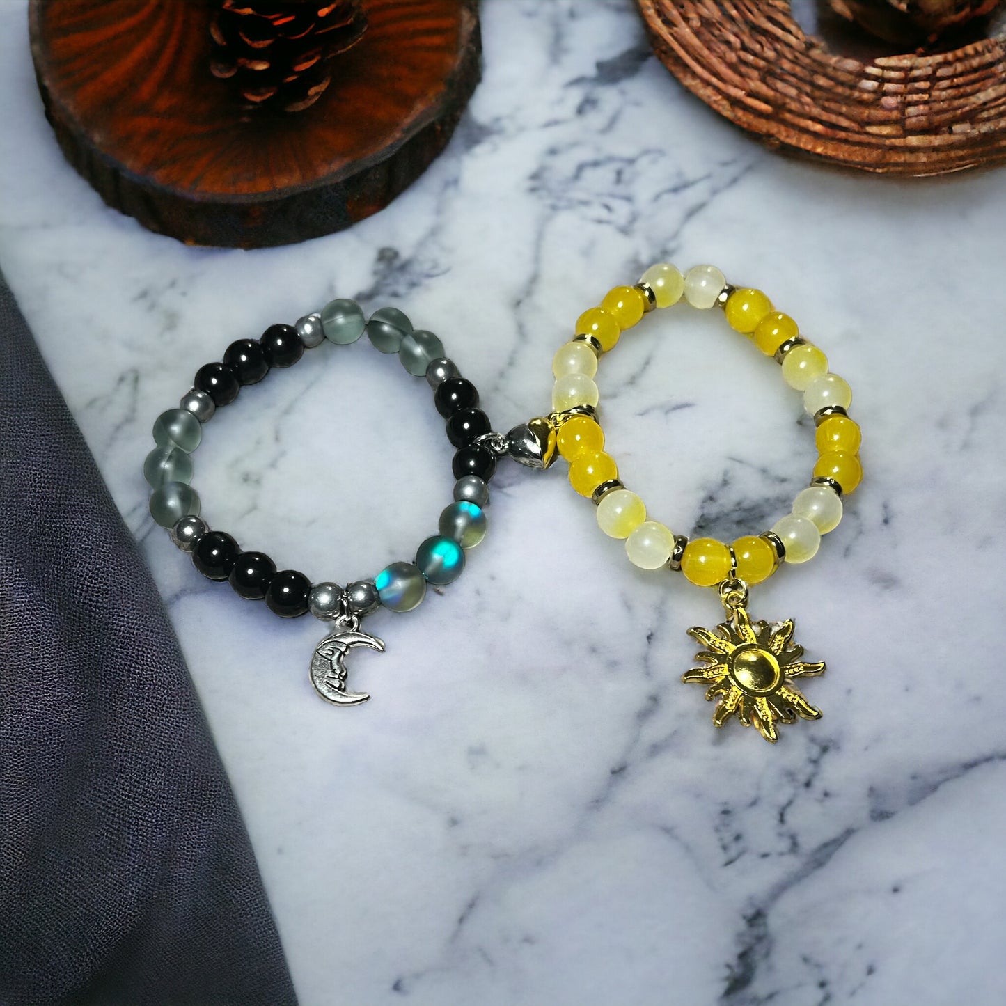 Sun and moon bracelets